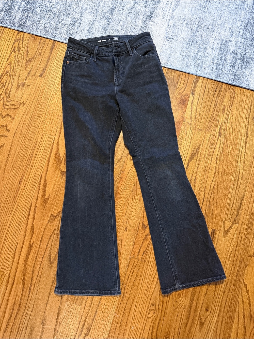 Old Navy Extra High Rise Flare Black Jeans